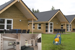 Efter�rsferie i en ny og super moderne MEGA luksushytte p� en b�rnevenlig campingplads.